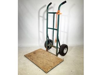 A Hand Truck, Made With Large Base
