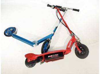 A Pair Of Razor Scooters