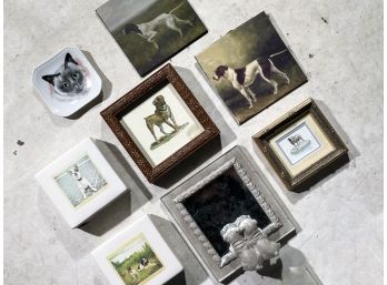 A Collection Of Small Canine Themed Wall Art