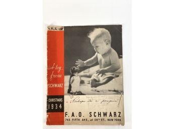 1934 FAO Schwarz Catalogue Cover