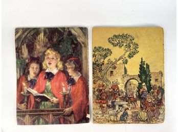 Pair Of Soft Cover Caroling Song Books