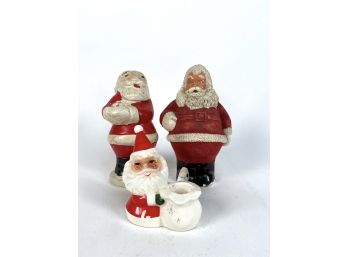Trio Of Small Santas - (1) Nanco Candle Holder