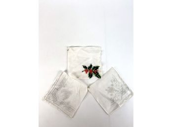 A Trio Of Ladies Handkerchiefs