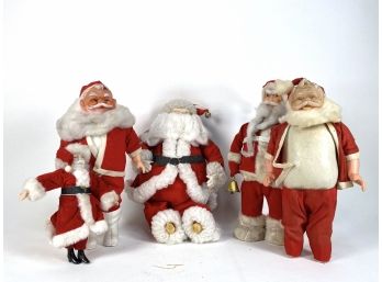 Group Of (5) Santas (1) Battery Operated