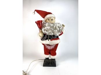 Animated Santa With Bell Light