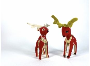 Plush Red Reindeer Pair - Japan