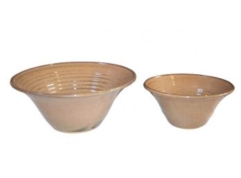 Vintage Hickory Hill Pottery Bowls-(2)