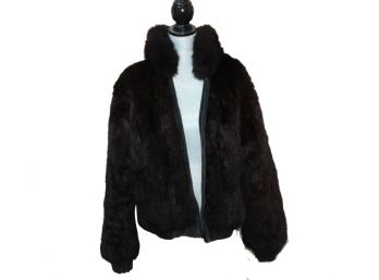 Andrew Marc Reversable Leather/Fur Jacket