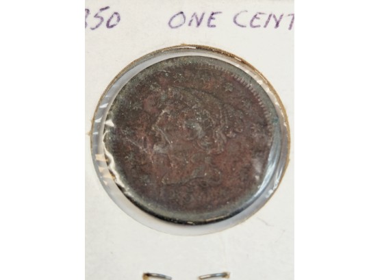 Wow....1850 Large Cent (172 Years Old)
