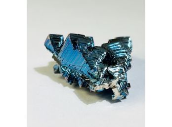 Bismuth - Blue Rainbow Crystal  Cluster Pyramid Metal Rock Specimen