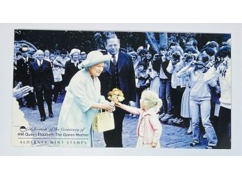 A Century Of The Queen Mother Queen Elizabeth  - Alderney  Mint Stamps In Folder