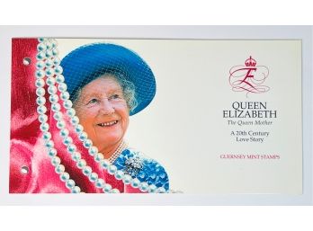 Queen Elizabeth 20th Century Love Story  Guernsey Mint Stamps In Folder