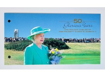 Queen Elizabeth 50 Glorious Years Great Britain -  Guernsey Mint Stamps In Folder