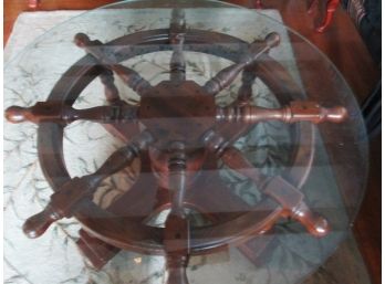Ship's Wheel Coffee Table