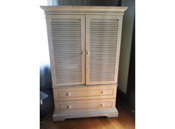 Painted White Storage Cabinet