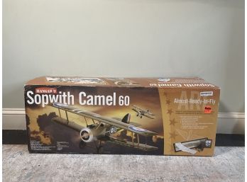 A Large Hangar 9 Foot Sopwith Camel 60 Plane, New In Box