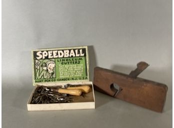 Speedball Linoleum Cutters & A Planer