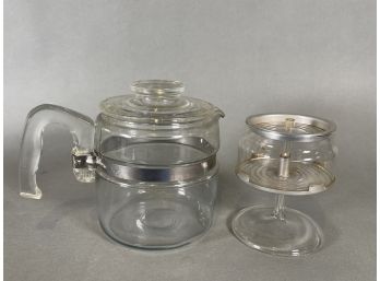 A Vintage Pyrex 4 Cup Glass Percolator