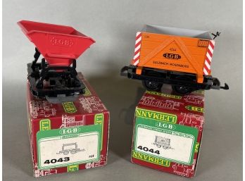 LGB Sulzbach-Rosenberg Mining Cart & Red Mining Car, Original Box, 4044 & 4043, 3 Of 6