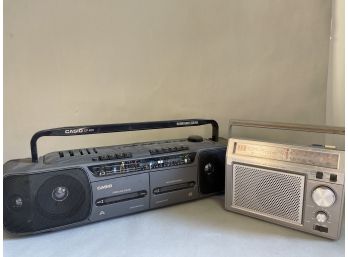 A SONY & CASIO Radio