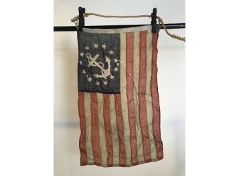 Vintage Nautical American Flag