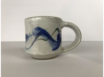 Handmade Clay Mug - Signed Piece 'RL'