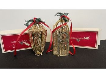 Reed & Barton Christmas Ornaments With Original Boxes
