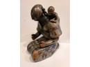 Unusual Mother And Child Statue By Mexican Artist Max Kerlow
