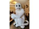 Kitschy, Extra -large, Extra Rare, Glazed Ceramic Monkey & Ball Made In Italy,  Signed Illegibly Rare!!