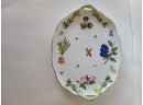 Stunning Hand Painted Herend Serving Tray In Bone China