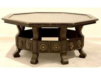 Vintage Wooden Octagonal Coffee Table