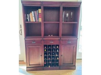 Modular Coaster Bar /Game Room Classic Cherry Finished, Wall /Bar Unit  3 Separate Units -