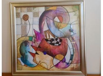 Large Lithograph Signed By Well Known Artist Eric Waugh - Lights Up Any Room
