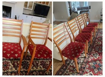 Fabulous Set Of 6 Dining Room Chairs Made In Sweden By Svengard Exc. Conndition!