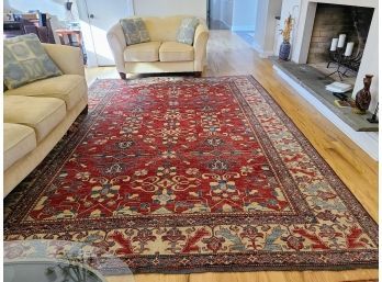 Gorgeous Hand-knotted 100 Percent Wool Tribal Rug Will Warm Up Any Room!