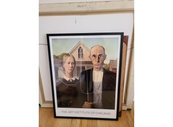 Framed 'american Gothic' Poster