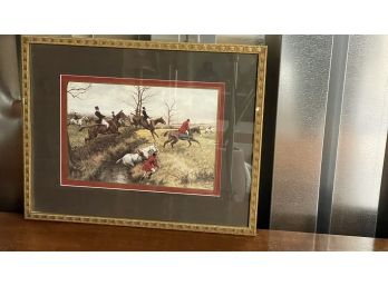 A Framed Hunting Scene -  19'w X 15'h