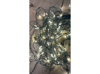2 Sets Of Christmas Lights - One Pair Blinking & One Pair Bright White