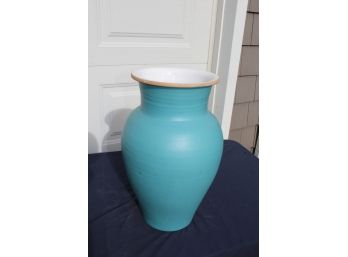 18' Excellent Blue Ceramic Floor Vase (not Shippable)