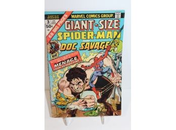 1975 Marvel Comic Giant Size Spider- Man & Doc Savage -#3