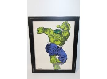 1966 Excellent Merry Marvel Marching Society Hulk Poster - Awesome Gift