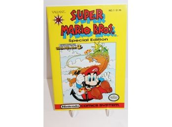 Very Valuable Super Mario Brothers Special Edition  #1 1990 From Valiant - High Grade Condition