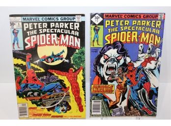1977 Marvel Comics Peter Parker The Spectacular Spider- Man - #6 & #7