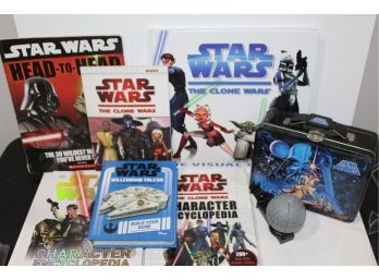 Fun Star Wars Book Collection - Lunch Box & Death Star Spin Toy (not Shippable)