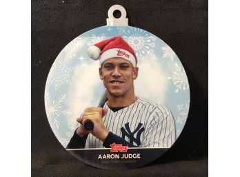 2020 Topps Walmart Holiday Mega Aaron Judge MLB Ornament Card