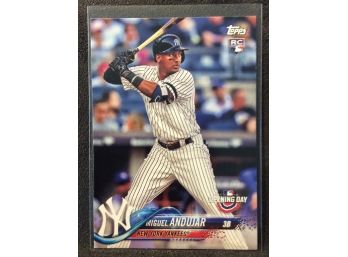 2018 Topps Opening Day Miguel Andujar Rookie Card