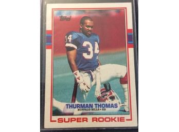 1989 Topps Thurman Thomas Rookie Card