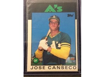 1986 Topps Traded Jose Canseco Rookie Card