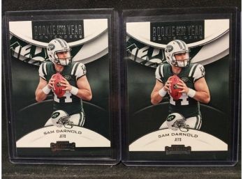 (2) 2018 Panini Contenders Rookie Of The Year Contenders Sam Darnold Cards