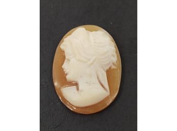 SMALL VINTAGE LOOSE CARVED NATURAL SHELL CAMEO